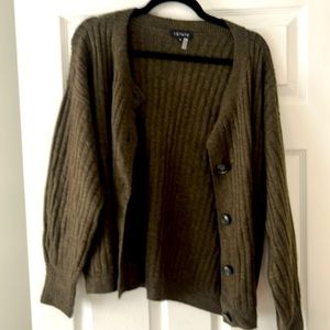 1. state brown/green cardigan size small